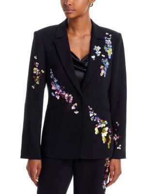 Cinq a Sept Karlie Waterfall Paillettes Blazer