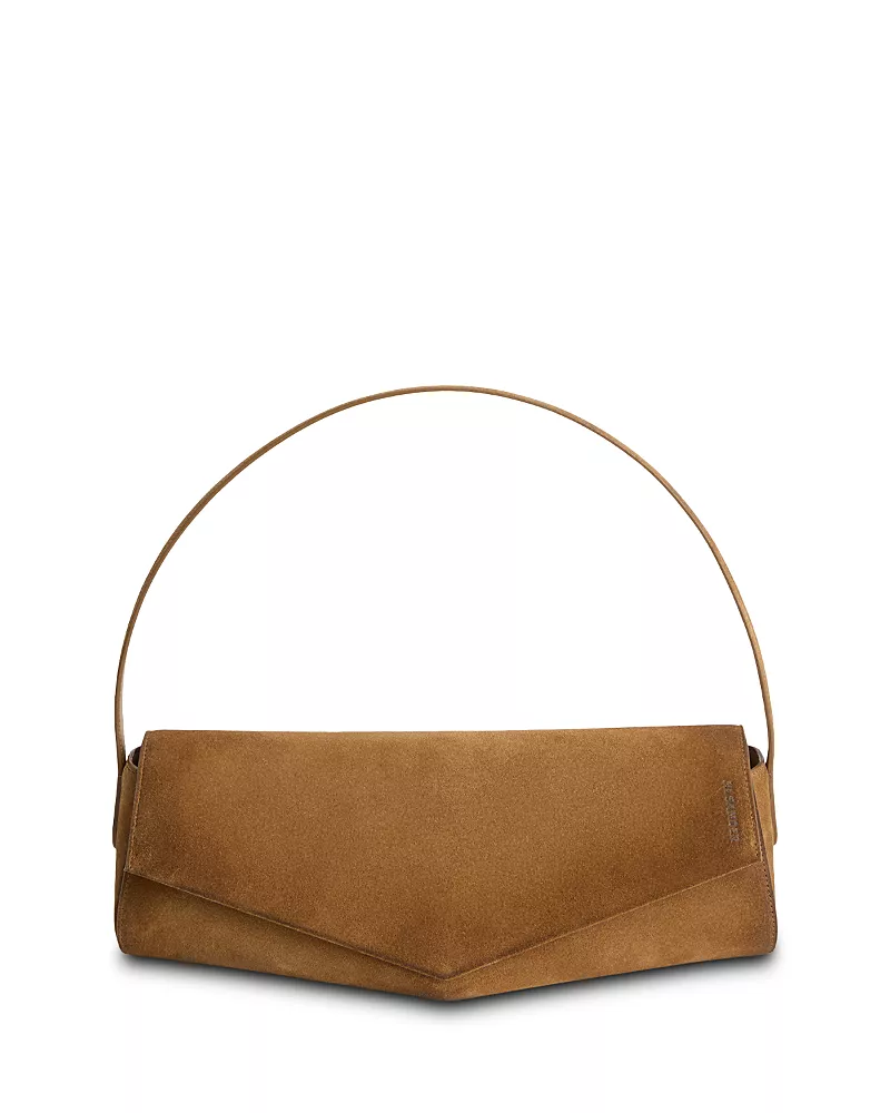 Jil Sander Kante Leather Flap Shoulder Bag