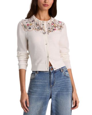 Dollie Wool Blend Embellished Cardigan