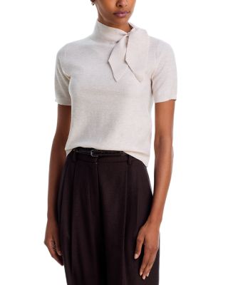 Shimmer Bow Neck Top