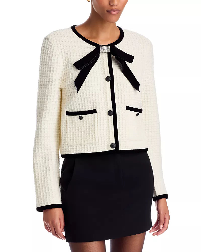 Milly Harlowe Embellished Bow Cardigan Jacket