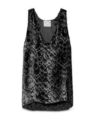 forte_forte Devore Velvet V Neck Top