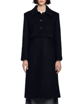 Clayton Wool Blend Layered Look Coat