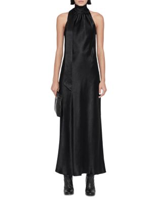 Beril Satin Halter Slip Dress