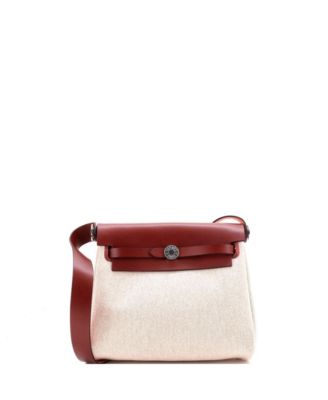20 Herbag Zip Toile and Leather