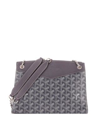  PM Structured Rouette Chain Shoulder Bag Coated Canvas