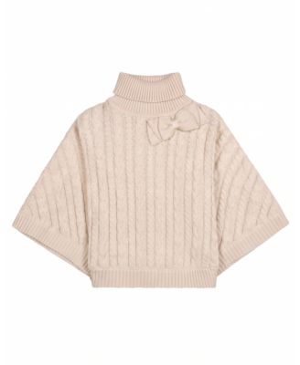 Girls' Organic Turtleneck Sweater Cape - Little Kid, Big Kid