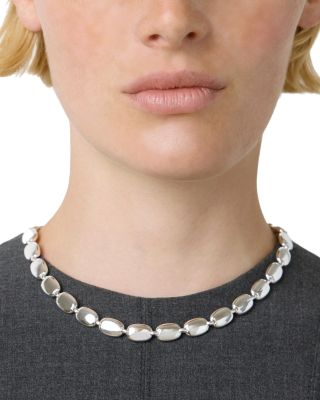 Monica Oval Link Collar Necklace, 16.5" 
