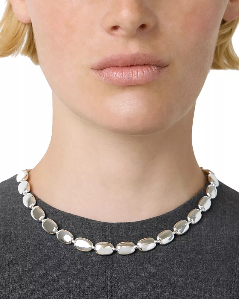 Lie Studio Monica Oval Link Collar Necklace, 16.5