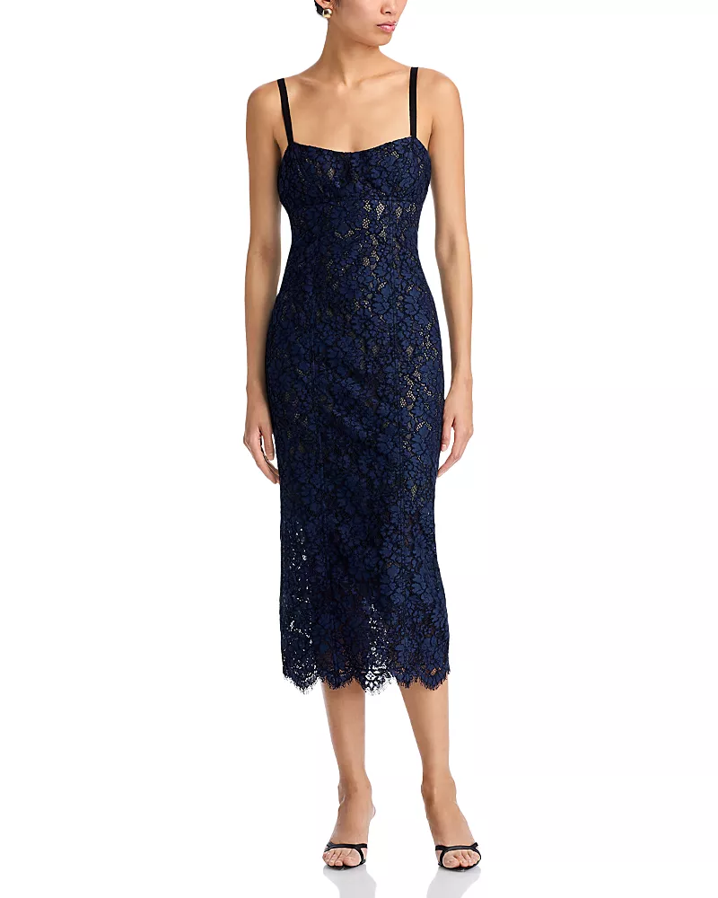 Veronica Beard Freesia Lace Midi Dress