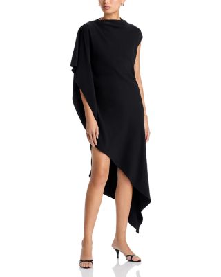Jennifer Jersey Draped Asymmetric Dress