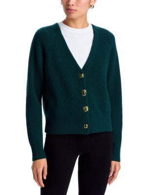 Veronica Beard Sesali Merino Wool & Cashmere V Neck Cardigan
