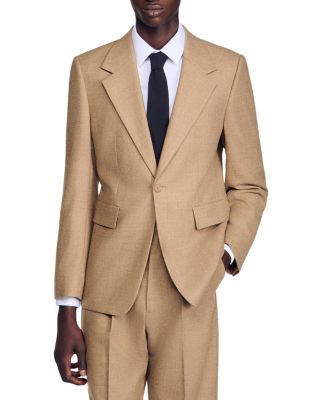 Wool Mode Flannel Wide Fit Suit Jacket