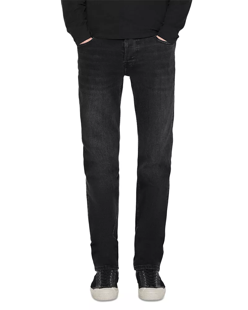 Allsaints Sid Skinny Fit Jeans in Washed Black