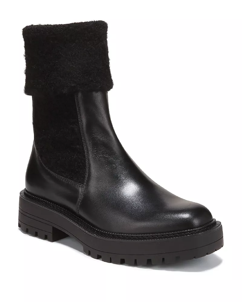 Sam Edelman Women's Laguna Knit Leather Chelsea Boots