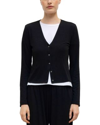 Lauren Cropped V Neck Cardigan