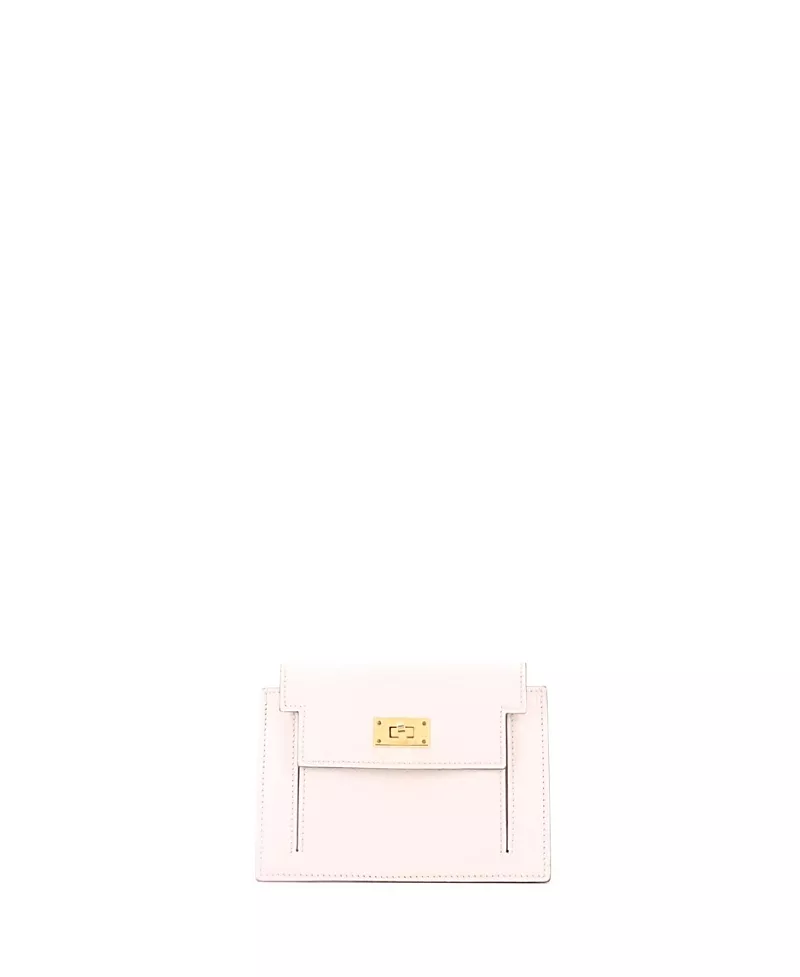 Pre-Owned HERMES Kelly Pocket Compact Wallet Chevre Mysore