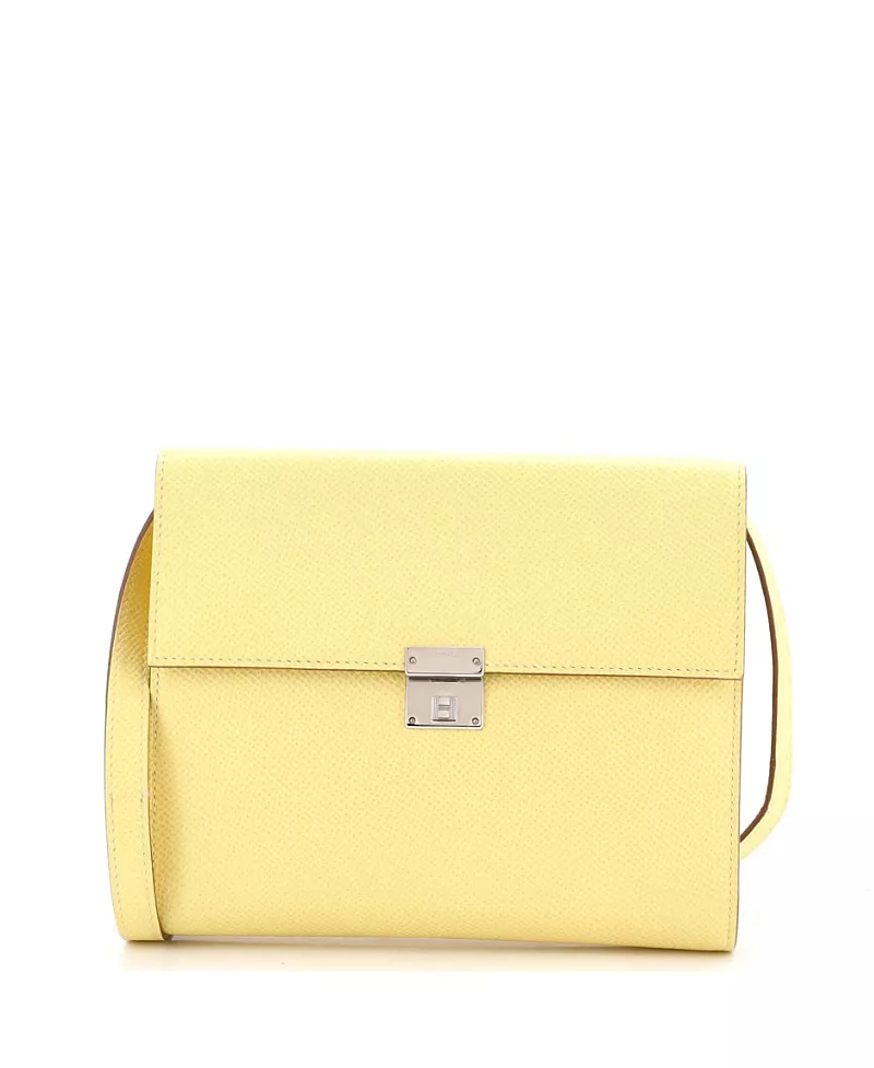 Pre-Owned HERMES 16 Clic Wallet on Strap Verso Epsom