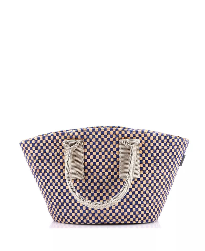 Pre-Owned HERMES Pm Basket Weave Tote Woven Jute