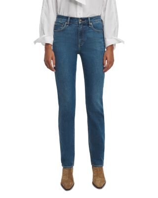 Sutton Mid Rise Straight Cotton Stretch Jeans