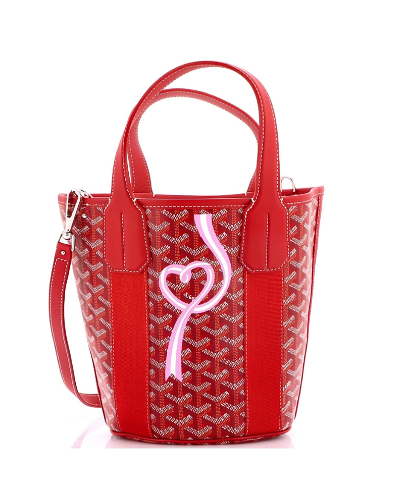 Pre-Owned Goyard Pm Belharra Tote Printed Coated Canvas