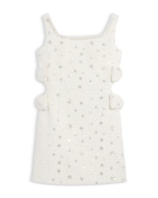 Girls' Solis Sequin Embellished Boucle Dress – Big Kid