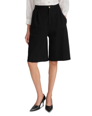Frame The Knit Cotton Blend Wide Leg Boy Shorts