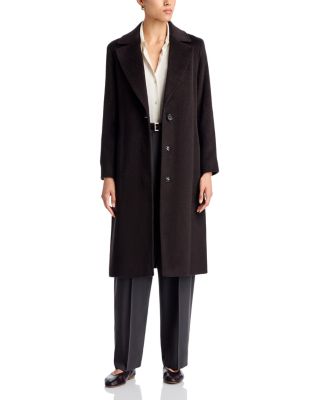 Long Belted Wrap Coat
