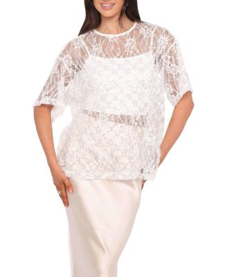  Yonder Sheer Lace Tee Top