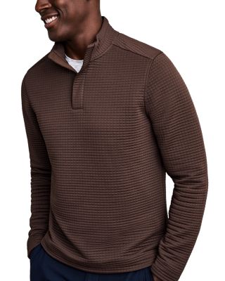 Landmark Waffle Quarter Zip Sweater