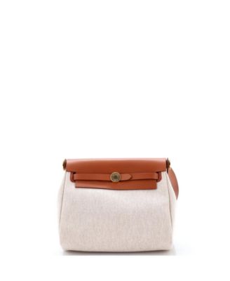 20 Herbag Zip Toile and Leather