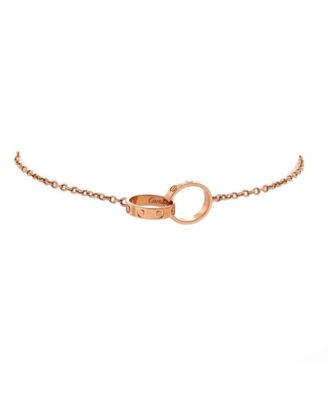  Love Interlocking Bracelet 18K Rose Gold