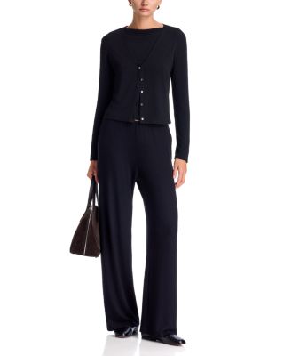 Lauren Long Sleeve Tee, Pocket Pants & V Neck Cardigan