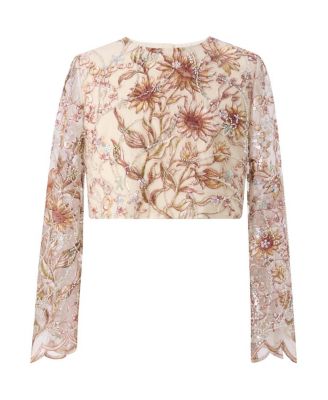  Girls' Starla Sequin Embroidered Top - Little Kid, Big Kid