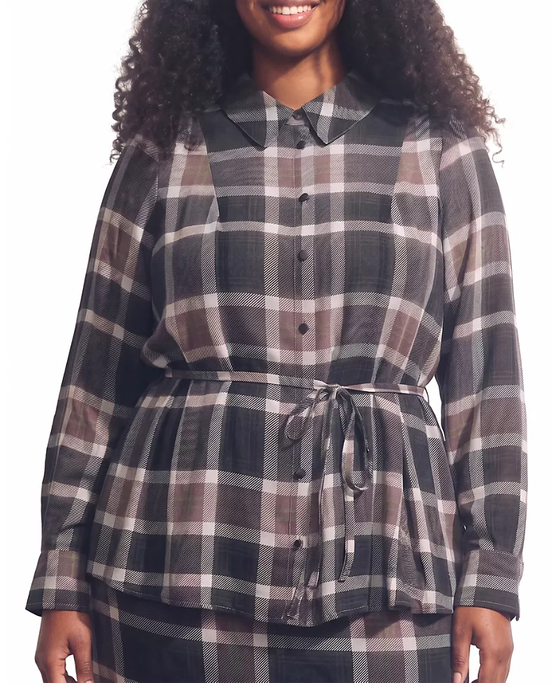 Universal Standard Women's Plus Hermione Flowy Hem Chiffon Blouse