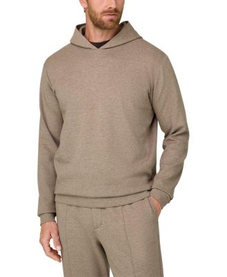 Hoodie Cotton Blend Scuba Melange Sweatshirt