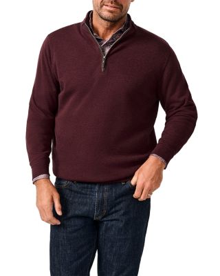 Smythson Cotton Blend Quarter Zip Sweatshirt
