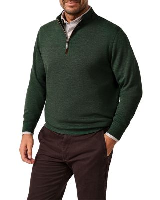 Smythson Cotton Blend Quarter Zip Sweatshirt