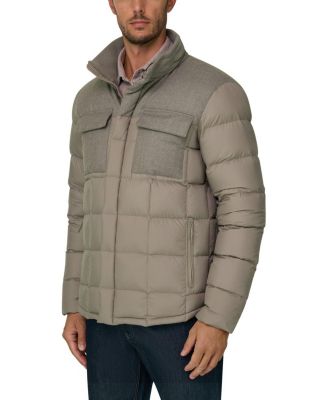  Flyn Flannel and Technical Fabric Down Bomber