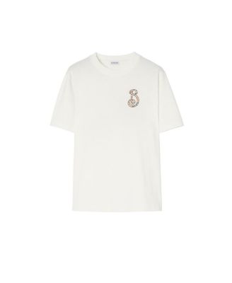  Check B Motif Cotton T-shirt