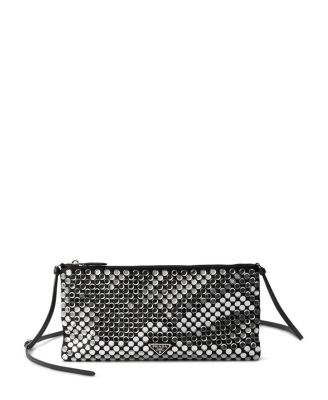  Small Satin and Crystal Shoulder Bag