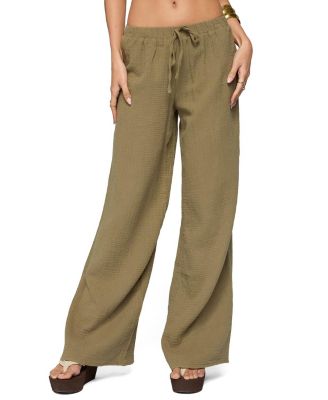 Viktoria Wide Leg Gauze Pants
