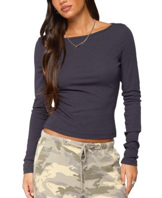 Savi Boat Neck Long Sleeve Top