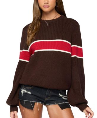 Nautical Striped Oversized Sweater