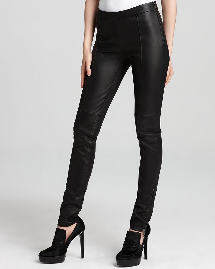 Burberry Leather Pants | Bloomingdale's