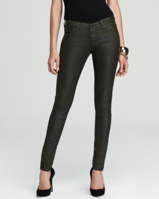 AG - AG Adriano Goldschmied Jeans - The Legging Leatherette in Olive