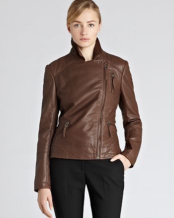 REISS Leather Jacket - Jacqueline Biker | Bloomingdale's
