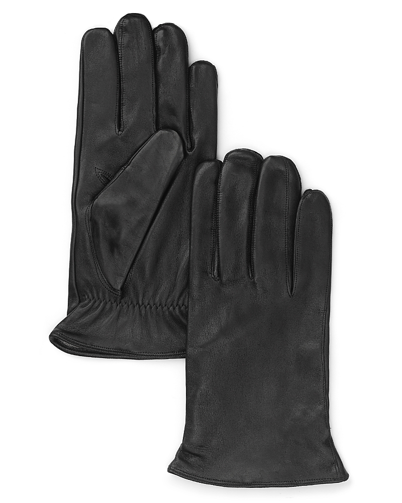The Men's Store At Bloomingdale's Cashmere Lined Leather Gloves - 100% Exclusive In Black