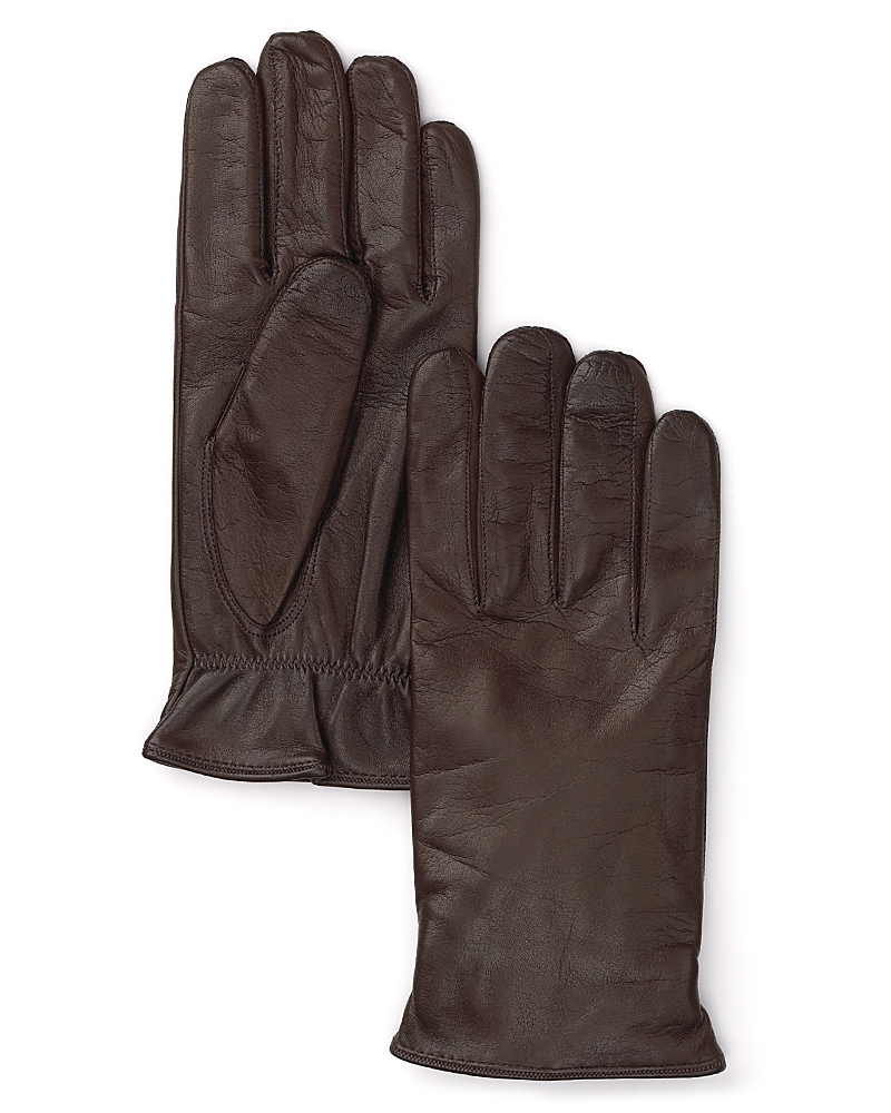 The Men's Store At Bloomingdale's Cashmere Lined Leather Gloves - Exclusive In Brown