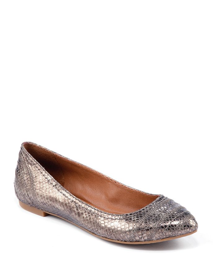 Lucky Brand - Lucky Brand Exotic Pointed Toe Ballet Flats - Peppy